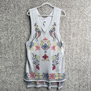 Ivy Jane Tunic Top Women’s Small Embroidered Oversized Tank